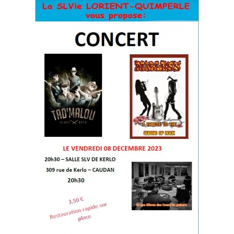 Slvie Lorient Quimperlé -soirée concert "Les Gueules d'Aminches"