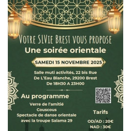 2025 - SLVie BREST IROISE - Soirée Culturelle A L'Eau Blanche