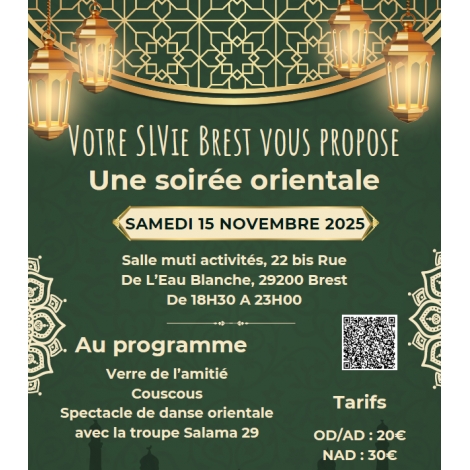 2025 - SLVie BREST IROISE - Soirée Culturelle A L'Eau Blanche